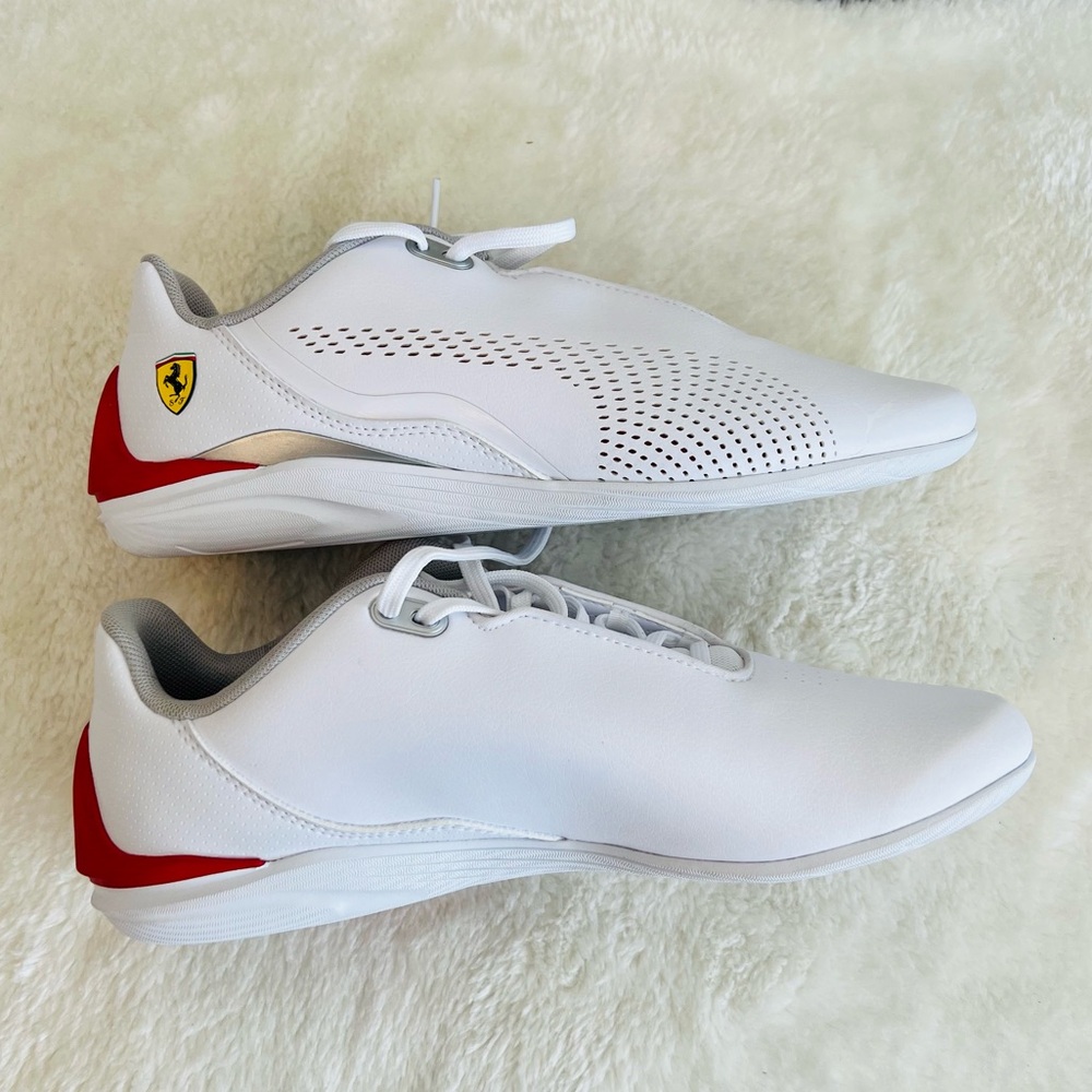 PUMA X FERRARI DriftCat Runners Sneakers White Size 8.5 - Picture 5 of 9